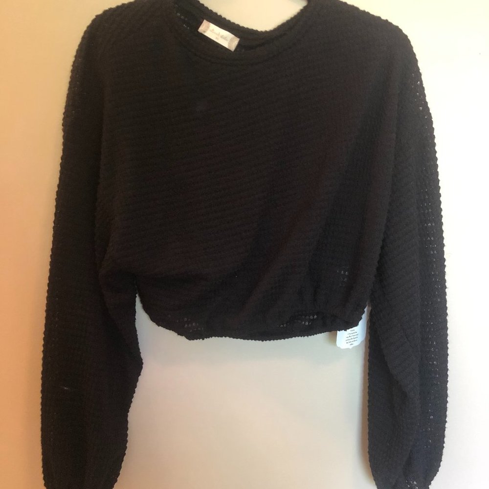Long-sleeve Crop Top